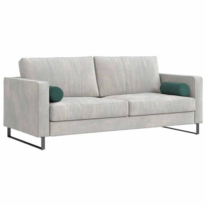 Cuscini a rullo 2 pcs Verde Scuro Ø 15 x 40 cm Tessuto in Cords 42014287