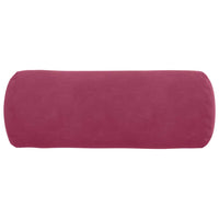 Cuscini a rullo 2 pcs Rosso Vino Ø 15 x 40 cm Tessuto in Cords 42014290
