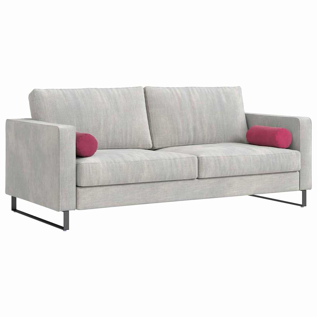 Cuscini a rullo 2 pcs Rosso Vino Ø 15 x 40 cm Tessuto in Cords 42014290