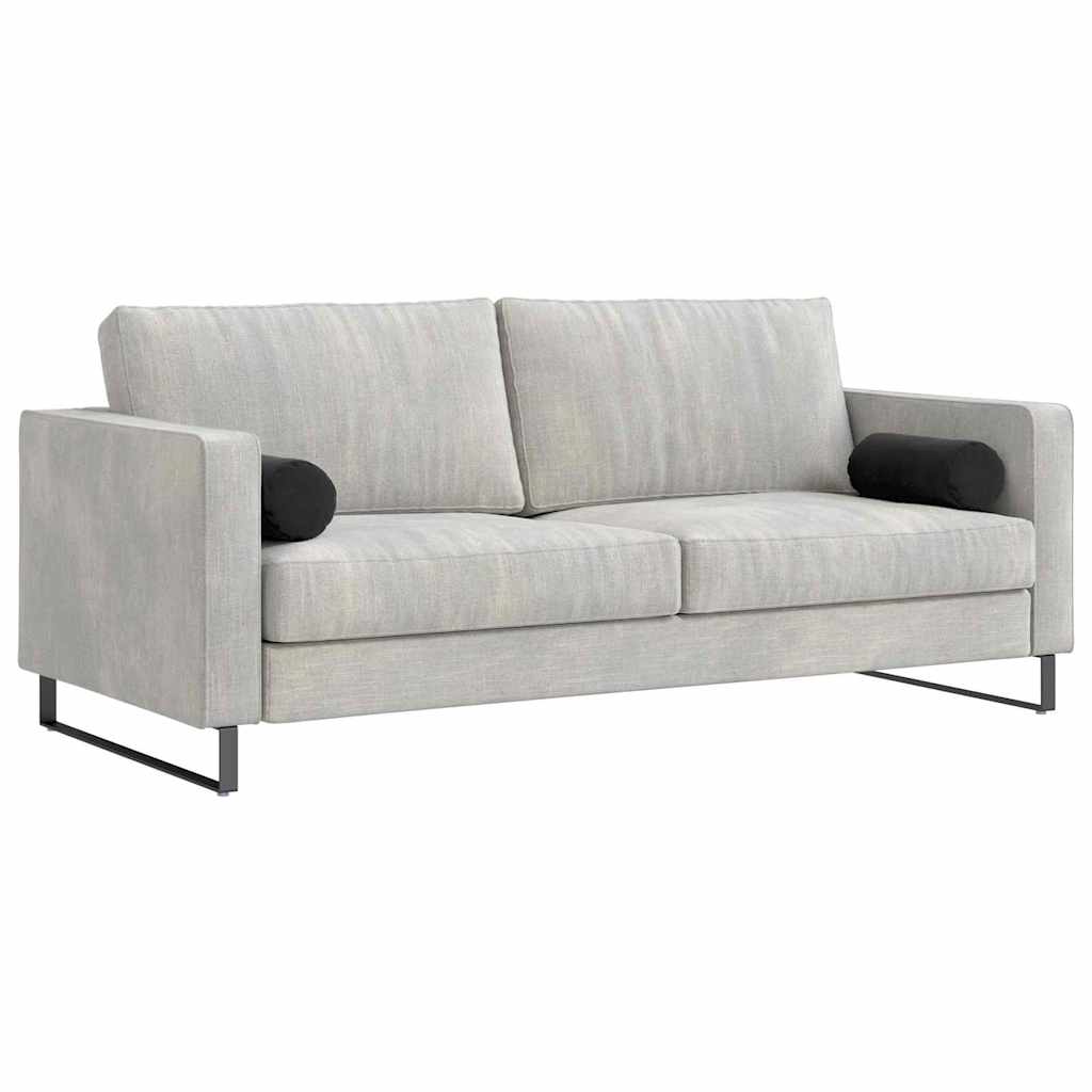 Cuscini a rullo 2 pcs Nero Ø 15 x 40 cm Tessuto in Cords 42014291