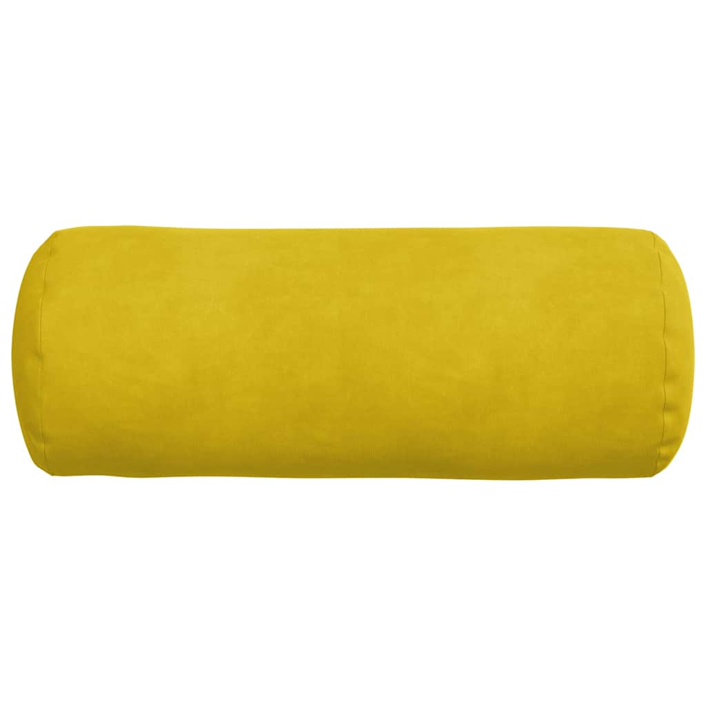 Cuscini a rullo 2 pcs Giallo Ø 15 x 40 cm Tessuto in Cords 42014292
