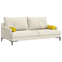 Cuscini a rullo 2 pcs Giallo Ø 15 x 40 cm Tessuto in Cords 42014292