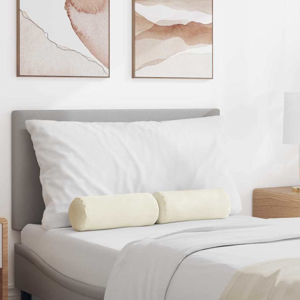 Cuscini a rullo 2 pcs Crema Ø 15 x 40 cm Tessuto in Cords 42014294