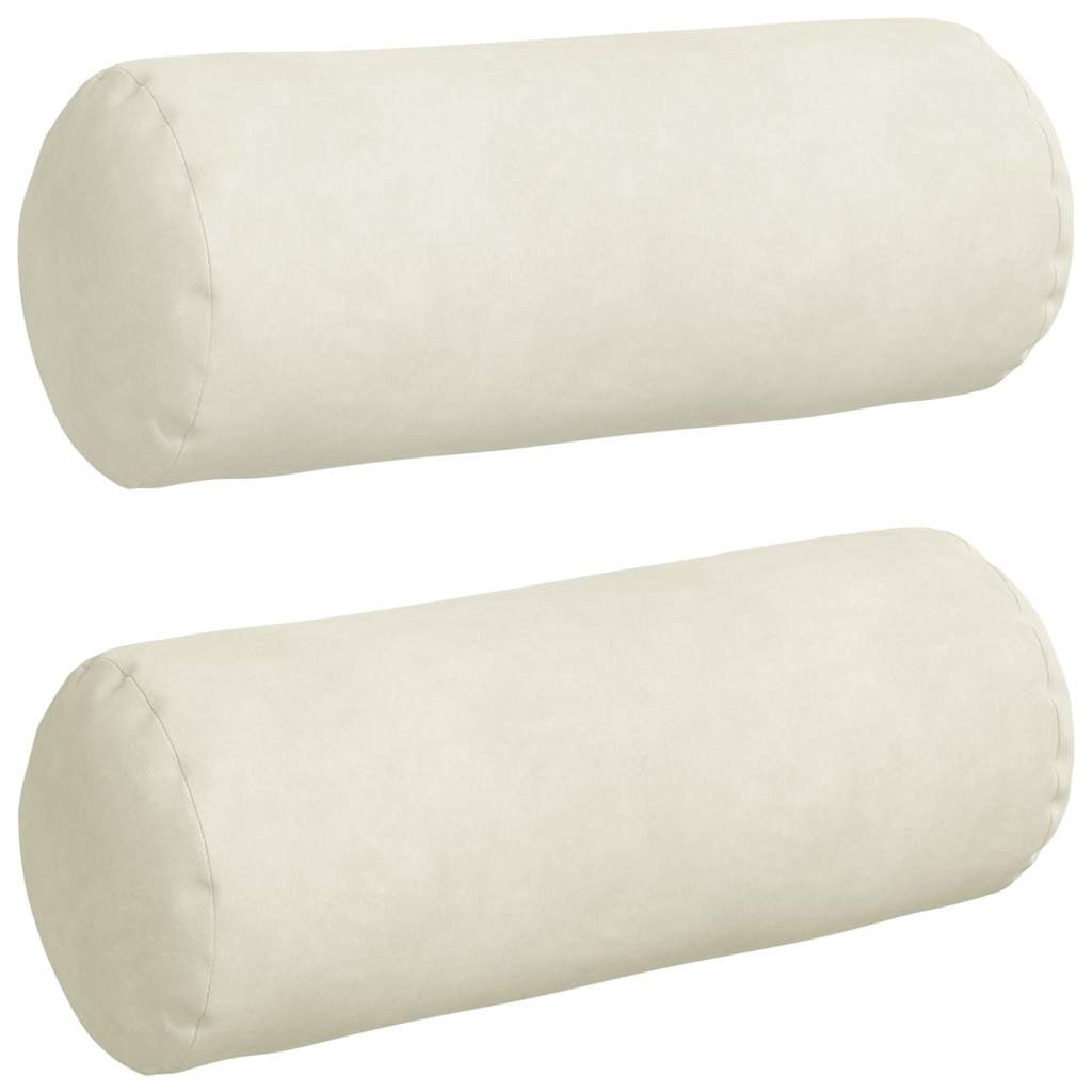 Cuscini a rullo 2 pcs Crema Ø 15 x 40 cm Tessuto in Cords 42014294