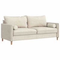 Cuscini a rullo 2 pcs Crema Ø 15 x 40 cm Tessuto in Cords 42014294