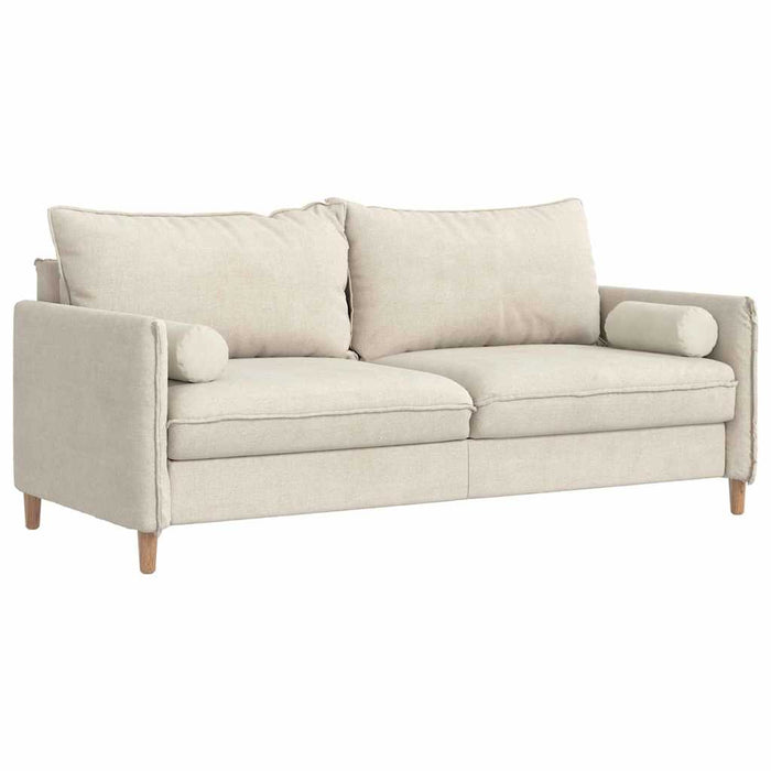 Cuscini a rullo 2 pcs Crema Ø 15 x 40 cm Tessuto in Cords 42014294