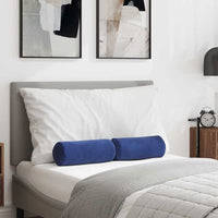 Cuscini a rullo 2 pcs Blu Polizia Ø 15 x 40 cm Tessuto in Cords 42014296