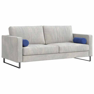 Cuscini a rullo 2 pcs Blu Polizia Ø 15 x 40 cm Tessuto in Cords 42014296