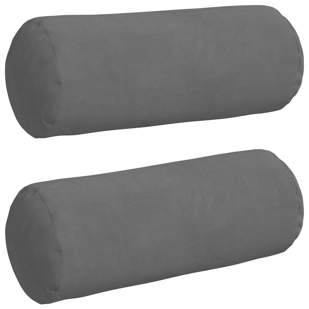 Cuscini a rullo 2 pcs Grigio scuro Ø 15 x 40 cm 42014299