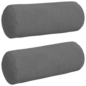 Cuscini a rullo 2 pcs Grigio scuro Ø 15 x 40 cm 42014299
