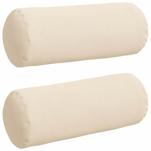Cuscini a rullo 2 pcs Beige Ø 15 x 40 cm Tessuto in Microfibra 42014302