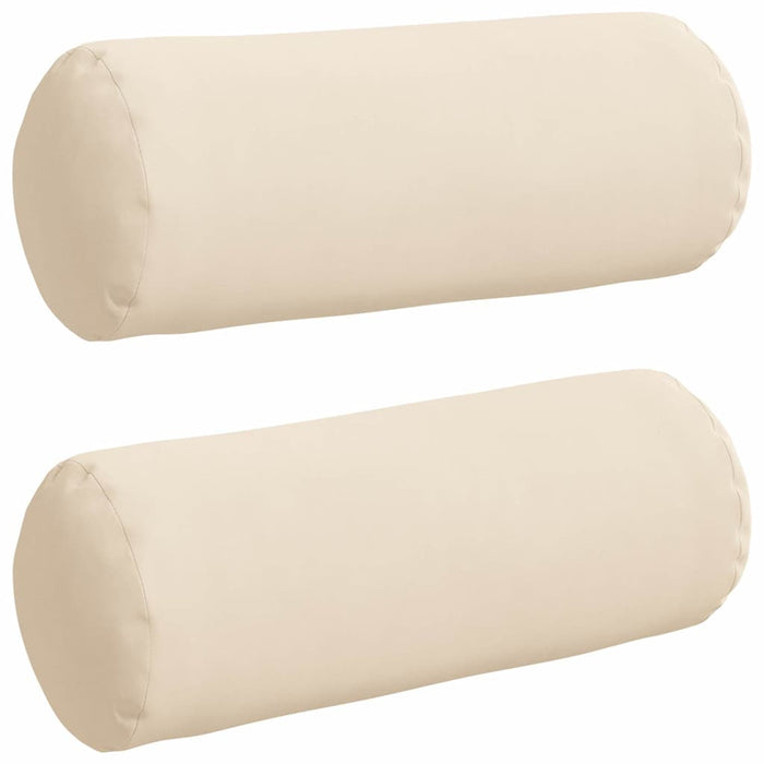 Cuscini a rullo 2 pcs Beige Ø 15 x 40 cm Tessuto in Microfibra 42014302