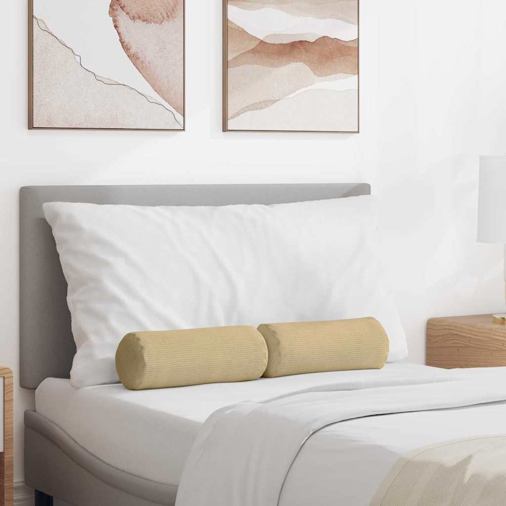 Cuscini a rullo 2 pcs Grigio Verde Ø 15 x 40 cm 42014307