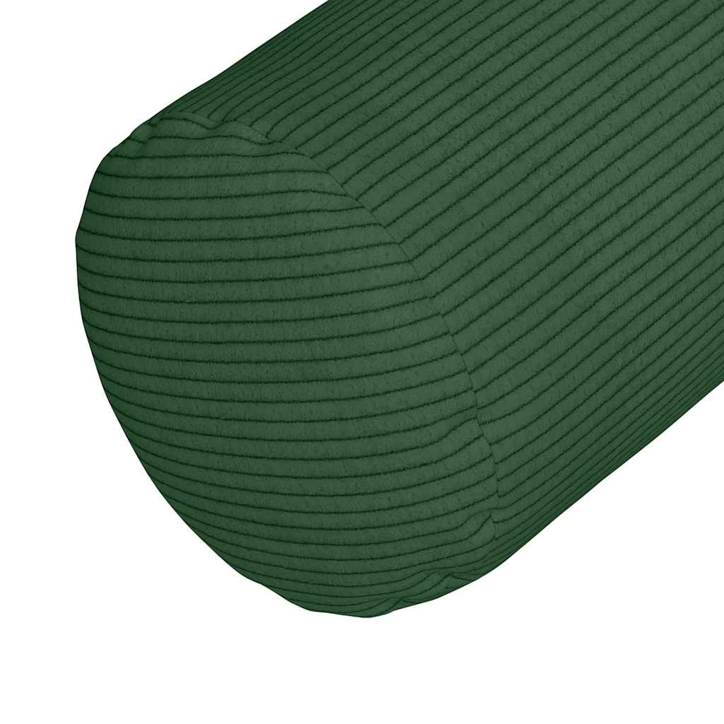 Cuscini a rullo 2 pcs Verde Scuro Ø 15 x 40 cm Tessuto in Cords 42014308