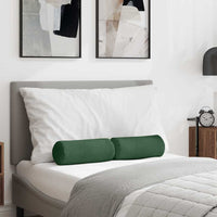 Cuscini a rullo 2 pcs Verde Scuro Ø 15 x 40 cm Tessuto in Cords 42014308