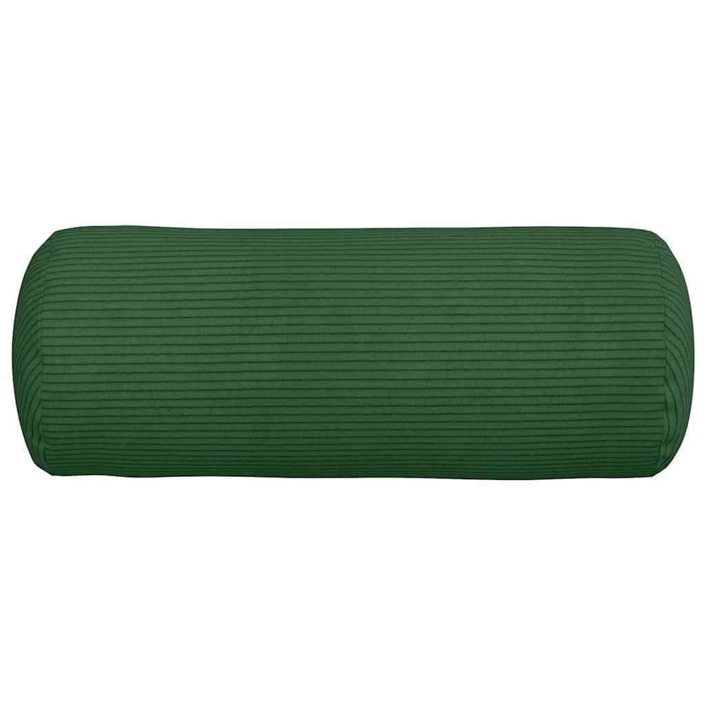 Cuscini a rullo 2 pcs Verde Scuro Ø 15 x 40 cm Tessuto in Cords 42014308