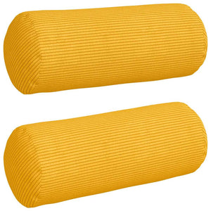 Cuscini a rullo 2 pcs Giallo Chiaro Ø 15 x 40 cm 42014309