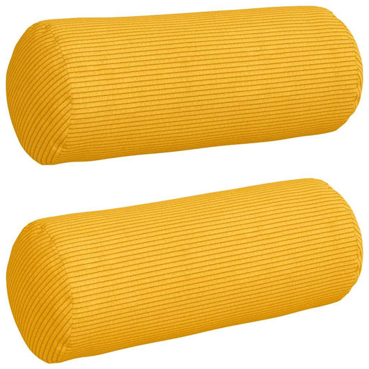 Cuscini a rullo 2 pcs Giallo Chiaro Ø 15 x 40 cm 42014309