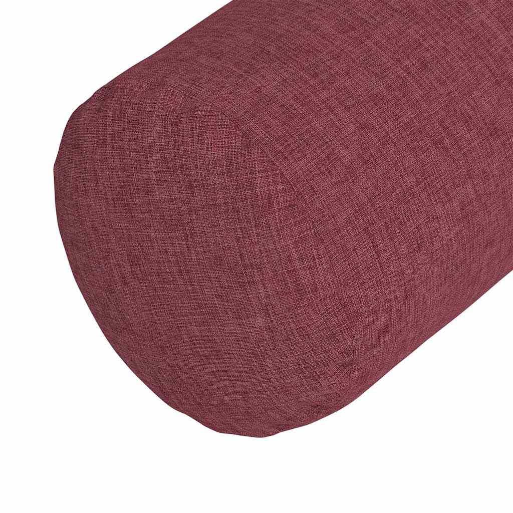 Cuscini a rullo 2 pcs Rosso Vino Ø 25 x 70 cm Tessuto 42014314