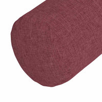 Cuscini a rullo 2 pcs Rosso Vino Ø 25 x 70 cm Tessuto 42014314
