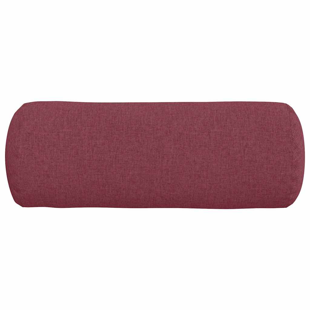 Cuscini a rullo 2 pcs Rosso Vino Ø 25 x 70 cm Tessuto 42014314