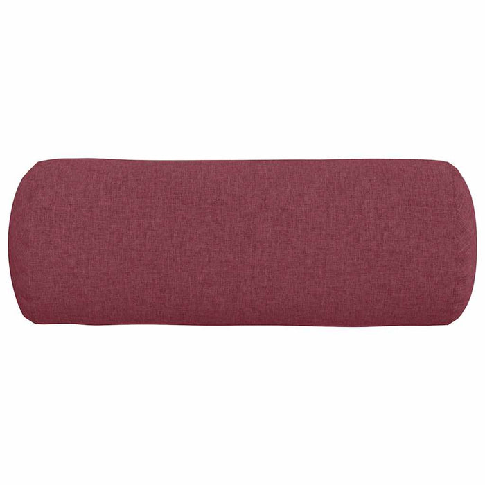 Cuscini a rullo 2 pcs Rosso Vino Ø 25 x 70 cm Tessuto 42014314