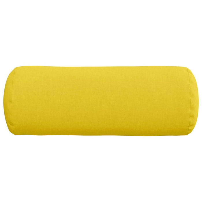 Cuscini a rullo 2 pcs Giallo Chiaro Ø 25 x 70 cm Tessuto 42014320