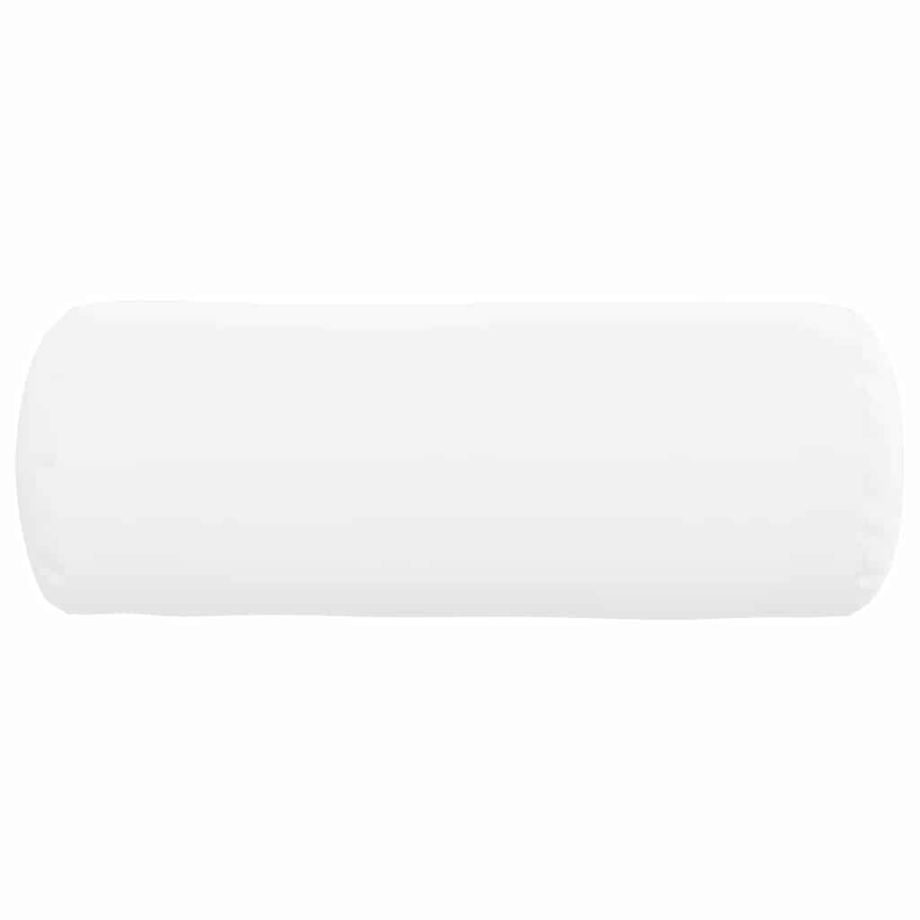 Cuscini a rullo 2 pcs Bianco Ø 25 x 70 cm Tessuto 42014322