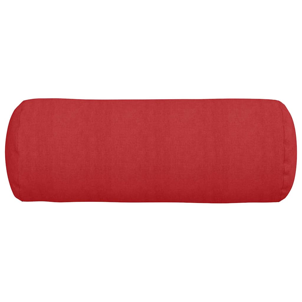 Cuscini a rullo 2 pcs Rosso Ø 25 x 70 cm Tessuto 42014323