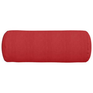 Cuscini a rullo 2 pcs Rosso Ø 25 x 70 cm Tessuto 42014323