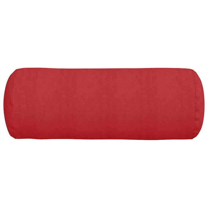 Cuscini a rullo 2 pcs Rosso Ø 25 x 70 cm Tessuto 42014323