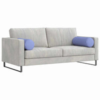 Cuscini a rullo 2 pcs Blu jeans Ø 25 x 70 cm Tessuto 42014325