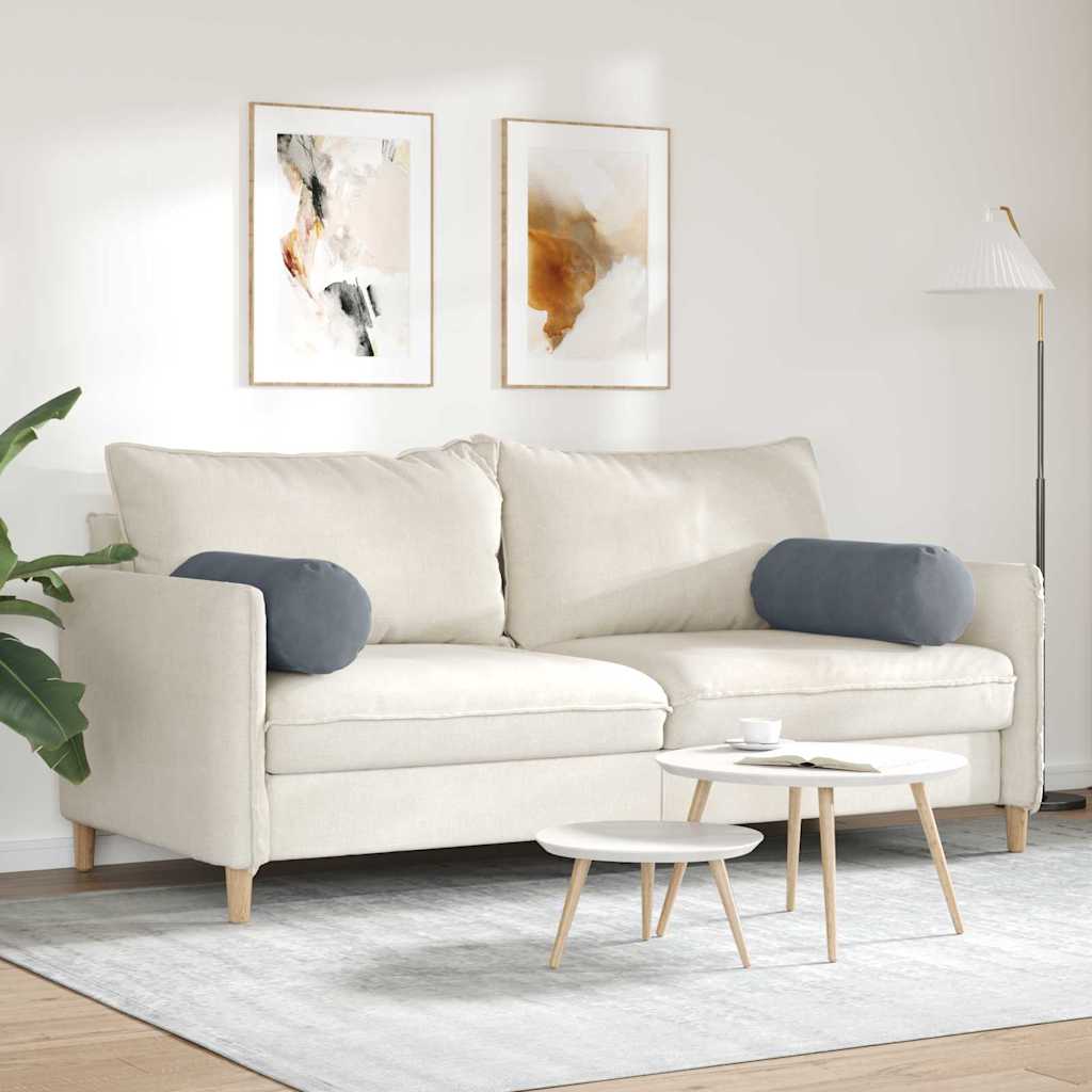 Cuscini a rullo 2 pcs Grigio scuro Ø 25 x 70 cm 42014329