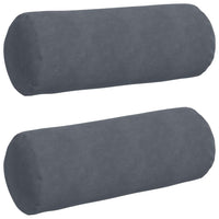 Cuscini a rullo 2 pcs Grigio scuro Ø 25 x 70 cm 42014329