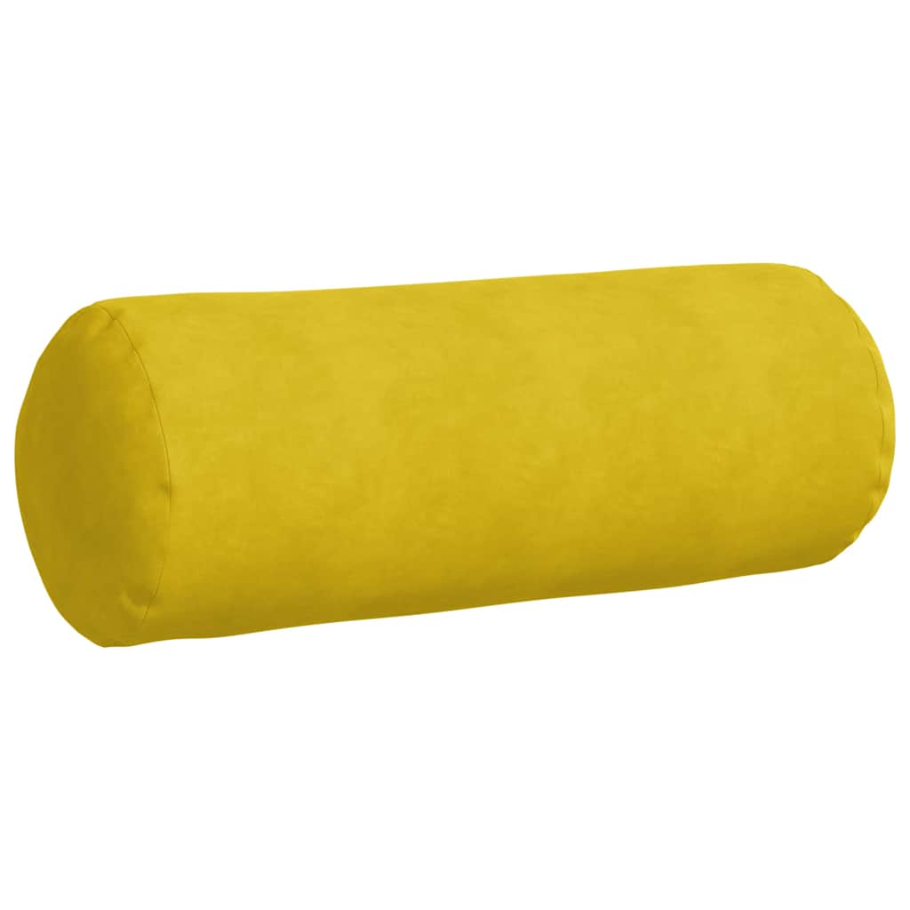 Cuscini a rullo 2 pcs Giallo Ø 25 x 70 cm Tessuto in Cords 42014335