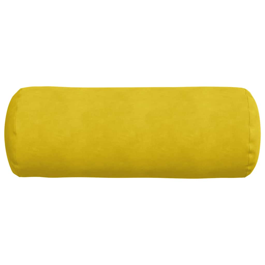 Cuscini a rullo 2 pcs Giallo Ø 25 x 70 cm Tessuto in Cords 42014335