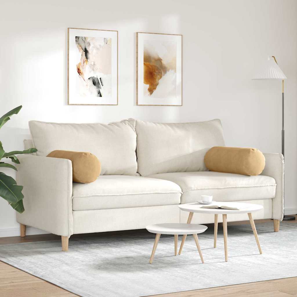 Cuscini a rullo 2 pcs Marrone Ø 25 x 70 cm Tessuto in Cords 42014336