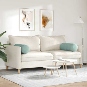 Cuscini a rullo 2 pcs Verde Mare Ø 25 x 70 cm Tessuto in Cords 42014338