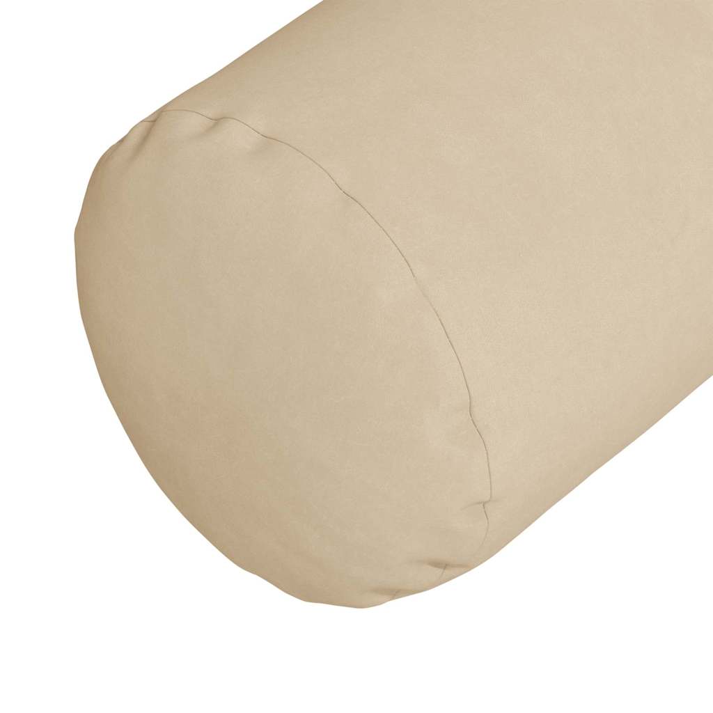 Cuscini a rullo 2 pcs Crema Ø 25 x 70 cm Tessuto in Microfibra 42014344