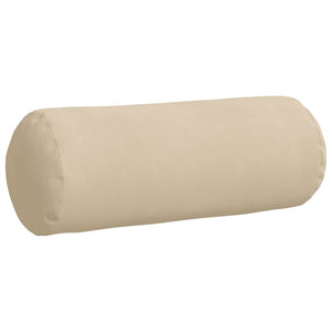 Cuscini a rullo 2 pcs Crema Ø 25 x 70 cm Tessuto in Microfibra 42014344