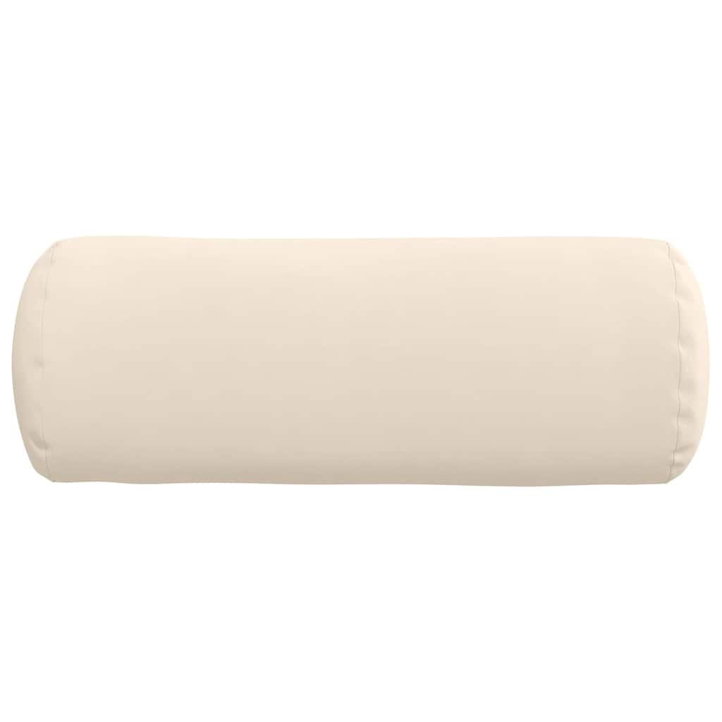 Cuscini a rullo 2 pcs Beige Ø 25 x 70 cm Tessuto in Microfibra 42014345