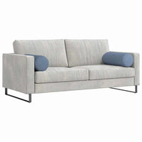 Cuscini a rullo 2 pcs Blu Ø 25 x 70 cm Tessuto in Cords 42014349