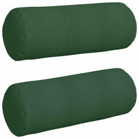 Cuscini a rullo 2 pcs Verde Scuro Ø 25 x 70 cm Tessuto in Cords 42014351