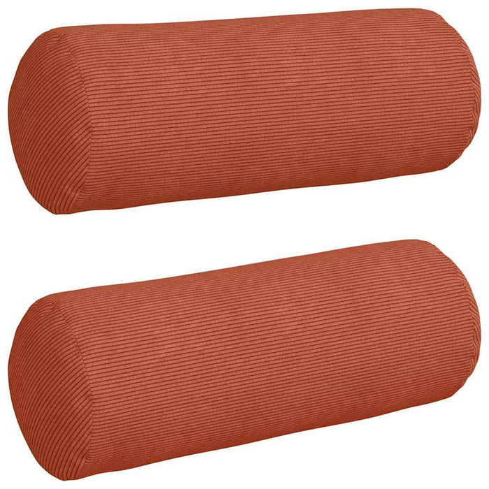 Cuscini a rullo 2 pcs Rosso Arancio Ø 25 x 70 cm 42014353