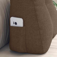 Cuscino per Schiena Marrone 45 x 24 x 50 cm Tessuto 42014358