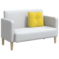 Cuscino per Schiena Giallo Chiaro 45 x 24 x 50 cm Tessuto 42014363