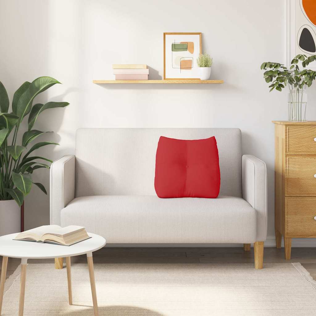 Cuscino per Schiena Rosso 45 x 24 x 50 cm Tessuto 42014366