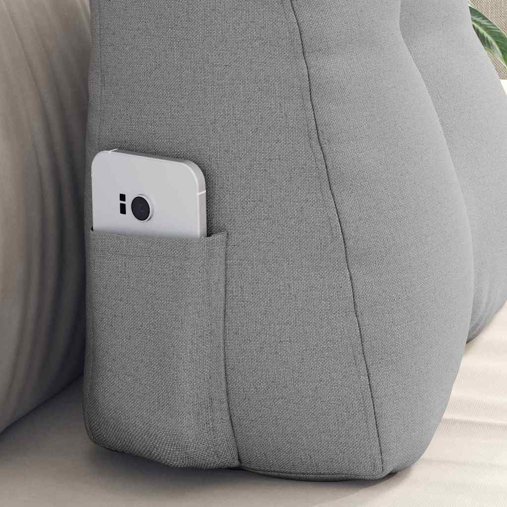 Cuscino per Schiena Grigio Nuvola 45 x 24 x 50 cm Tessuto 42014367