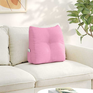 Cuscino per Schiena Rosa 45 x 24 x 50 cm Tessuto 42014369