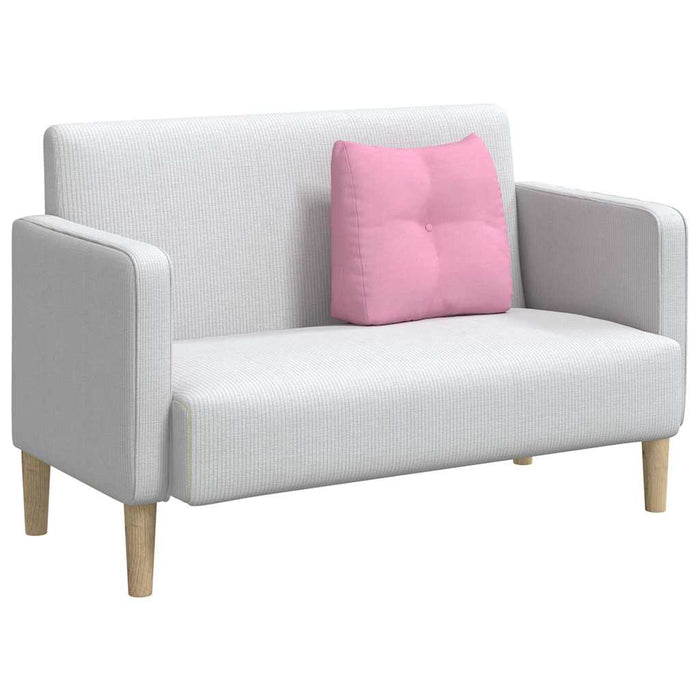 Cuscino per Schiena Rosa 45 x 24 x 50 cm Tessuto 42014369